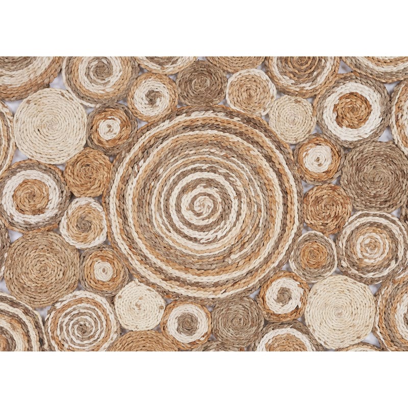 Bera Farmhouse Braided Round Jute Indoor Area Rug by Sevita