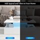 preview thumbnail 15 of 18, Gymax LED Coffee Table 2-Tier High Glossy with Adjustable Light &
