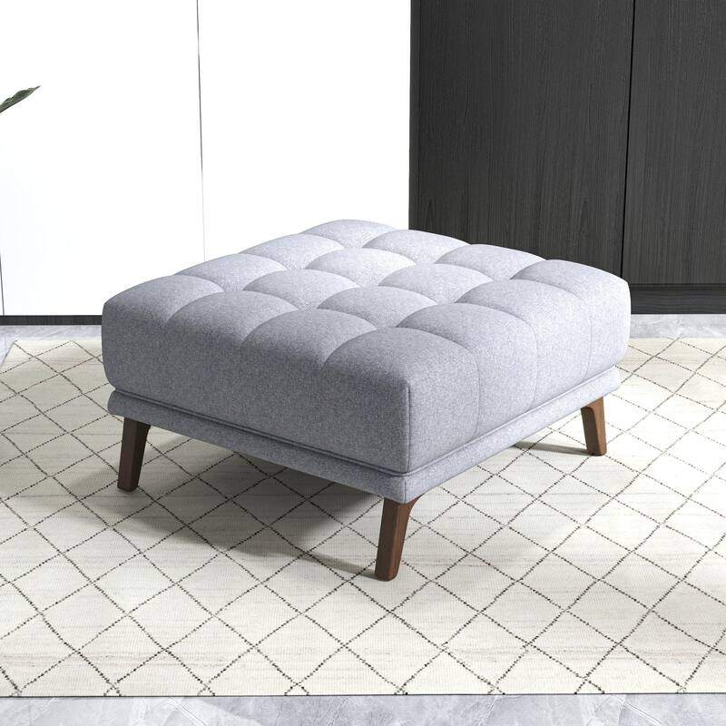Addison Square Upholstered Ottoman Comfortable choice, multiple functions, classic design, and cozy corners