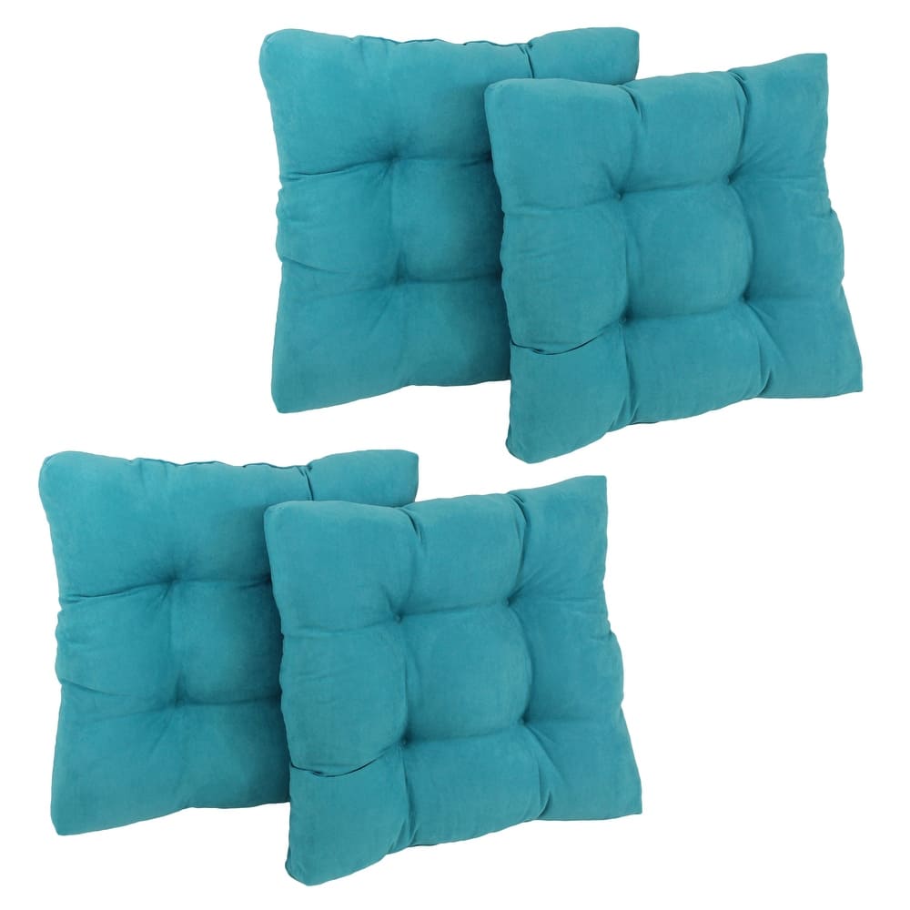 19-inch Square Microsuede Chair Cushion (Set of 1, 2, or 4) - 19 x 19