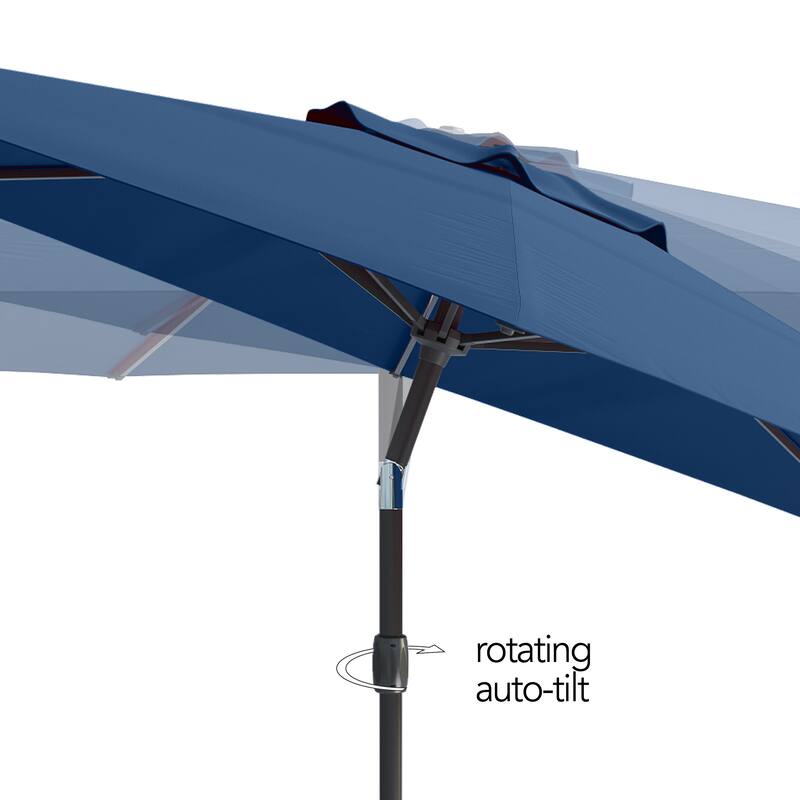 10ft Wind Resistant Tilting Patio Umbrella