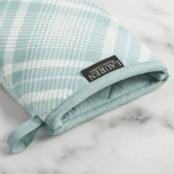 Polo Ralph Lauren Roman Plaid Kitchen Towel and Mini Mitt - Thumbnail 5