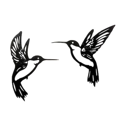 Metal Hummingbird Wall Accent (Set of 6)