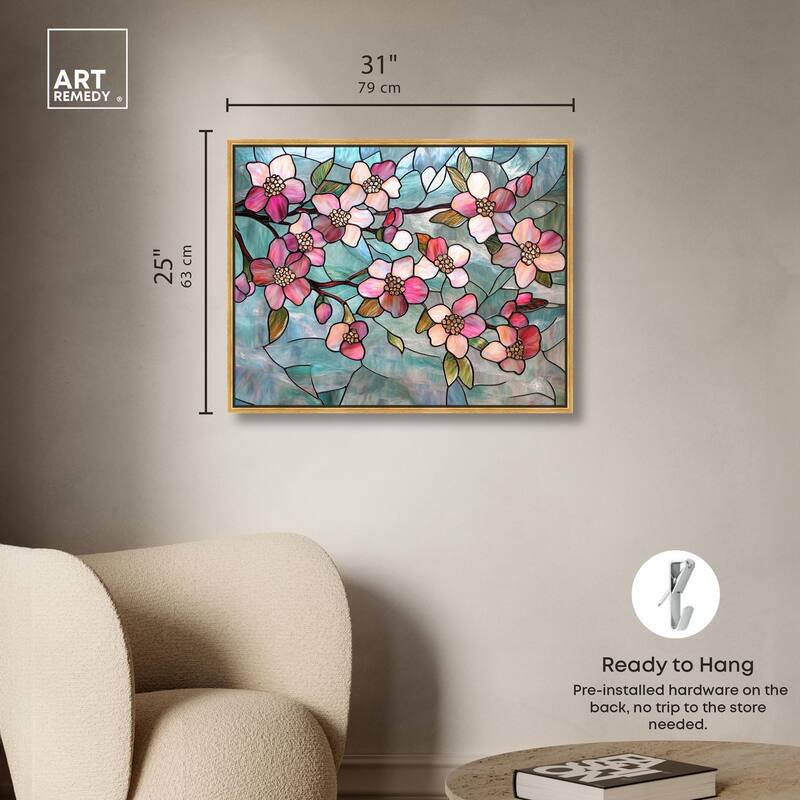 Shimmering Spring Blossoms I Canvas by Art Remedy