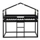 preview thumbnail 4 of 25, Twin Over Twin Bunk Bed with Tent and Fun Design