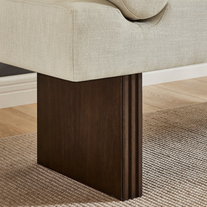 Roundhill Furniture Brooke Contemporary Upholstered Bench