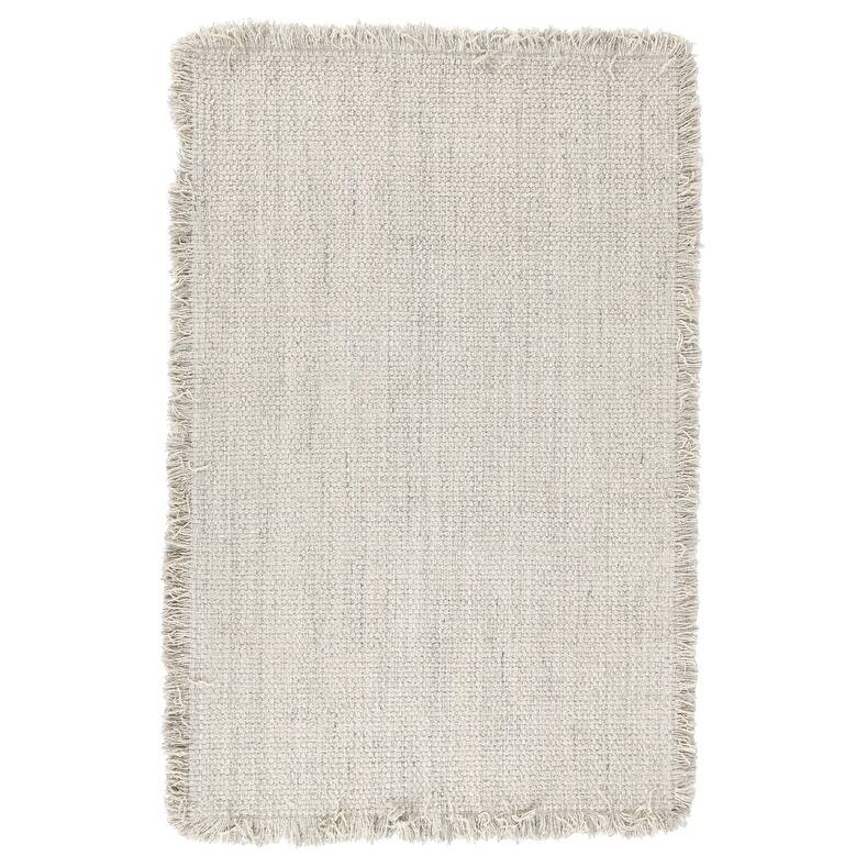 Bradbury Solid Wool Blend Area Rug by Kosas Home - Ivory - 5x8