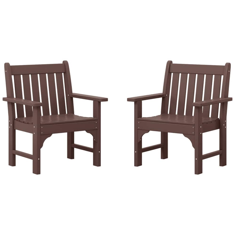 Laguna Outdoor Dining Poly Garden Arm Chair (Set of 2)