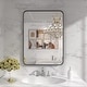 preview thumbnail 12 of 192, KIOTEE Modern Metal Frame Wall Mounted Bathroom Vanity Mirror with 5-year warranty