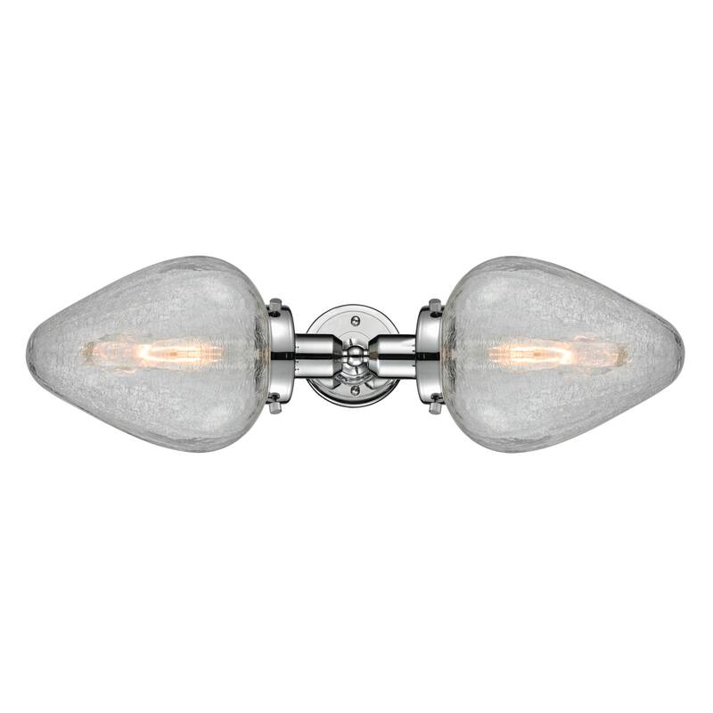 Innovations Lighting Acorn 2 Light 26" Wide Bathroom Vanity Light - Polished Chrome / Clear Crackle