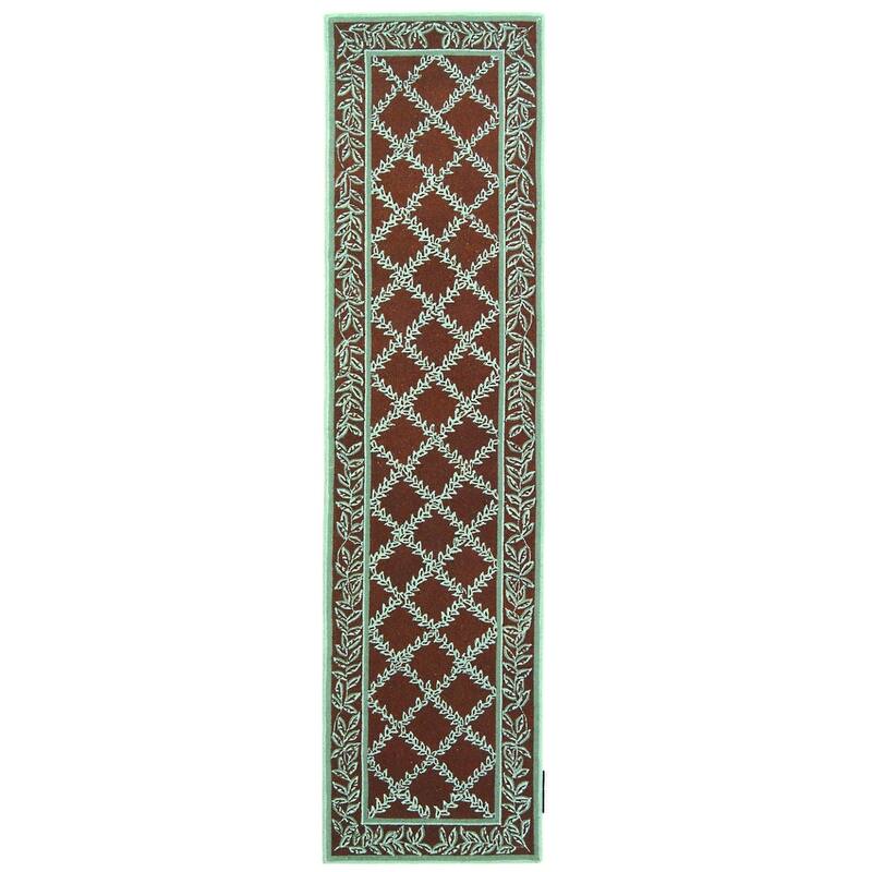 SAFAVIEH Handmade Chelsea Kimber Trellis French Country Wool Rug