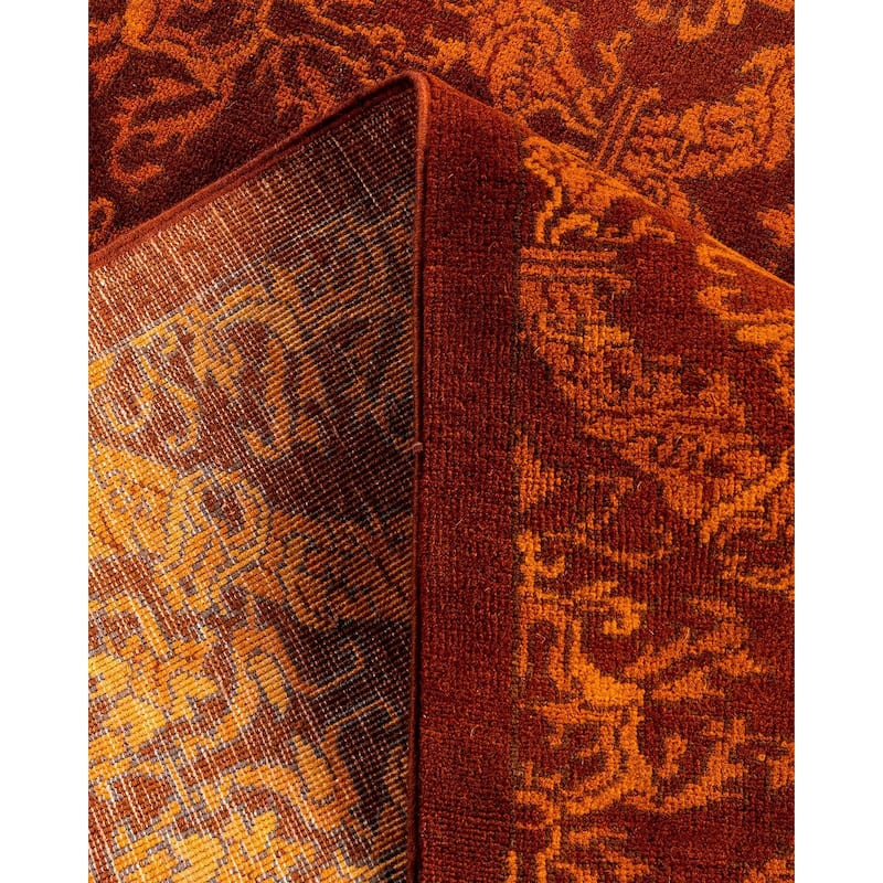 Vibrance One-of-a-Kind Handmade Area Rug - Gold, 5' 10" x 6' 0" - 5' 10" x 6' 0"