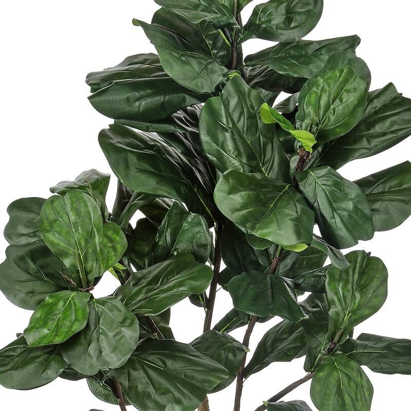 7' Uv Potted Fiddle Leaf Fig Tree