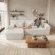 preview thumbnail 28 of 26, Indoor 108" Oversized Loveseat Sofa Lounge Chair with Fluffy Comfy Cloud Couch - 1 Set