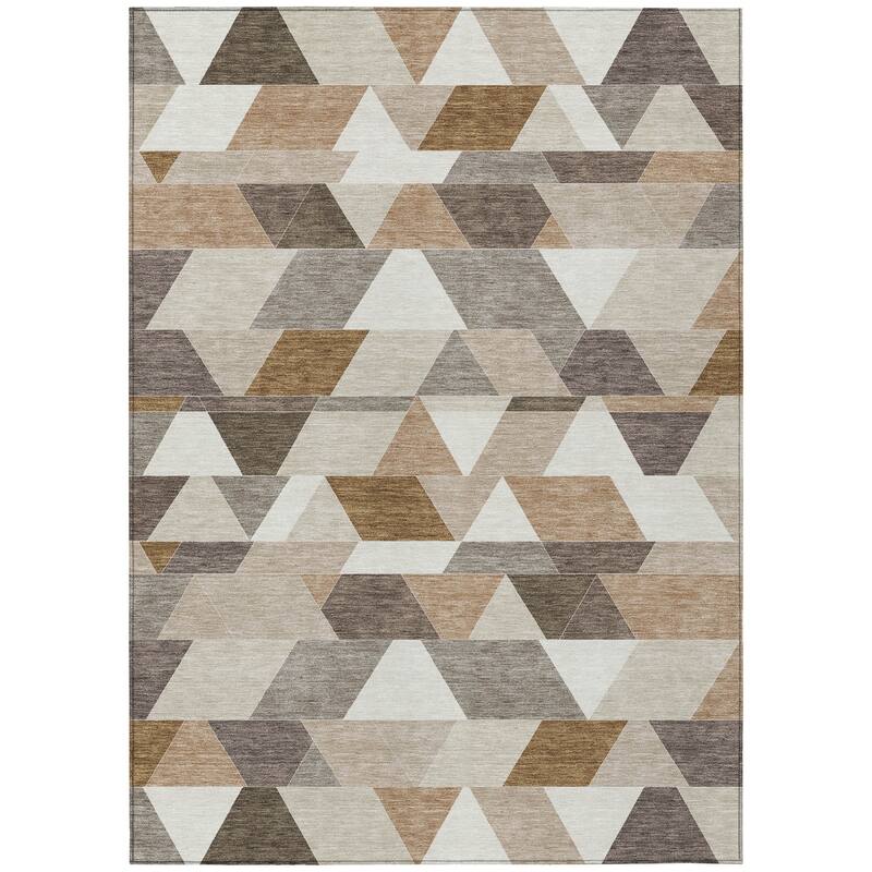 Machine Washable Indoor/ Outdoor Modern DeVaughn Chantille Rug