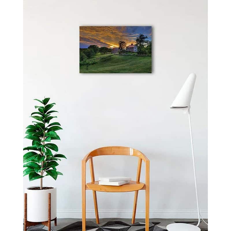 Cape Cod Farm Summer Sunset Photography by Wayne Collamore Art Poster - Print On Demand - 18 x 24 Inch