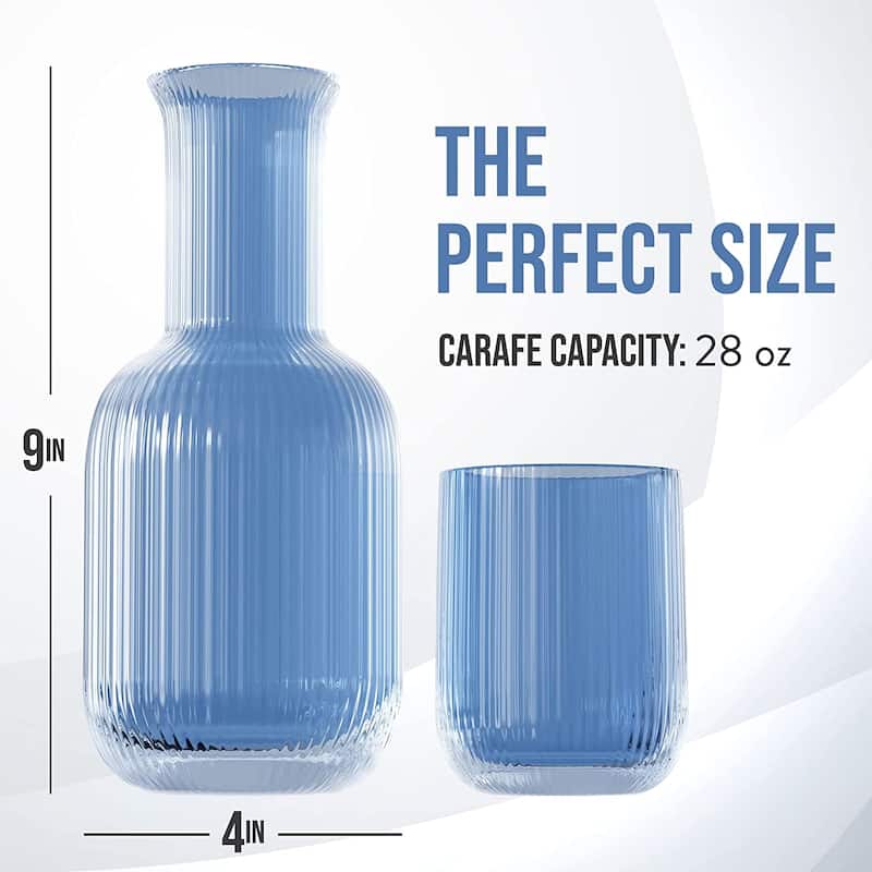 American Atelier Bedside Water Carafe with Tumbler Lid
