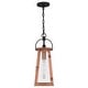 preview thumbnail 2 of 6, Carolina 1-Light Aged Copper Mini Pendant Light