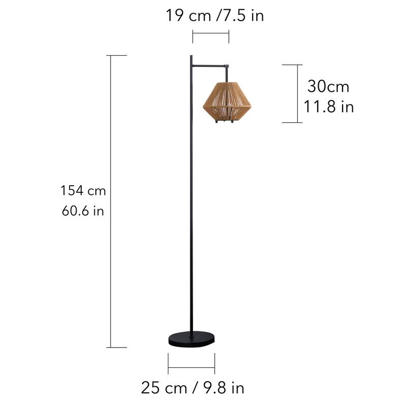 2-in-1 Portable Lantern & Floor Lamp for Indoors & Outdoors