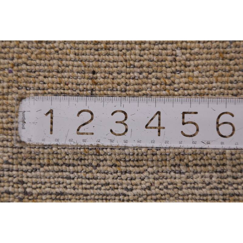 Hand Knotted Oriental 100% Wool Carpet Tribal Animal Pictorial Yellow & Gold Gabbeh Area Rug - 8' 9'' X 6' 2''