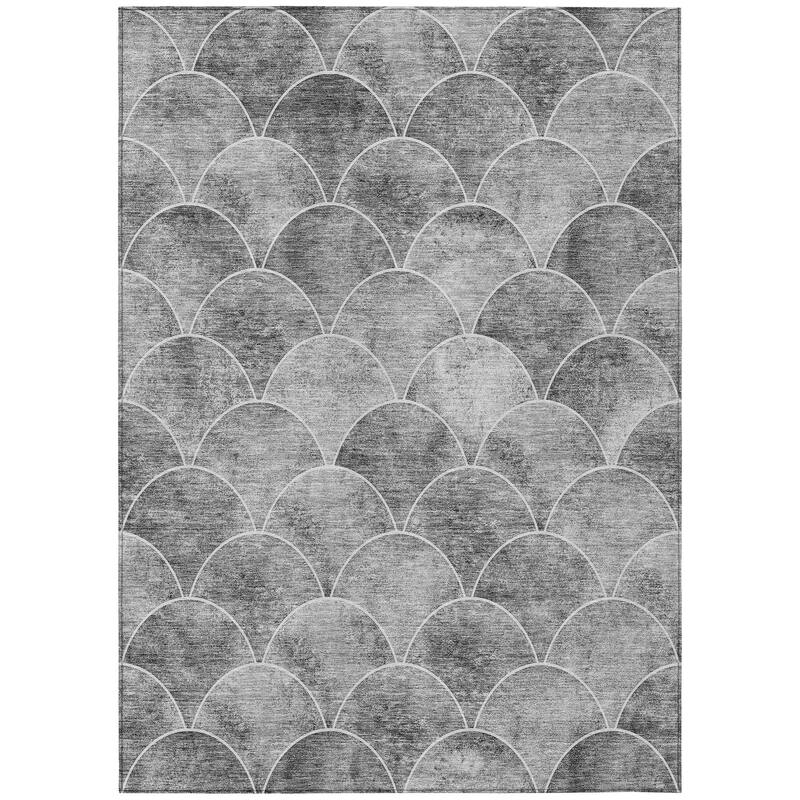 Machine Washable Indoor/ Outdoor Chantille Contemporary Rug