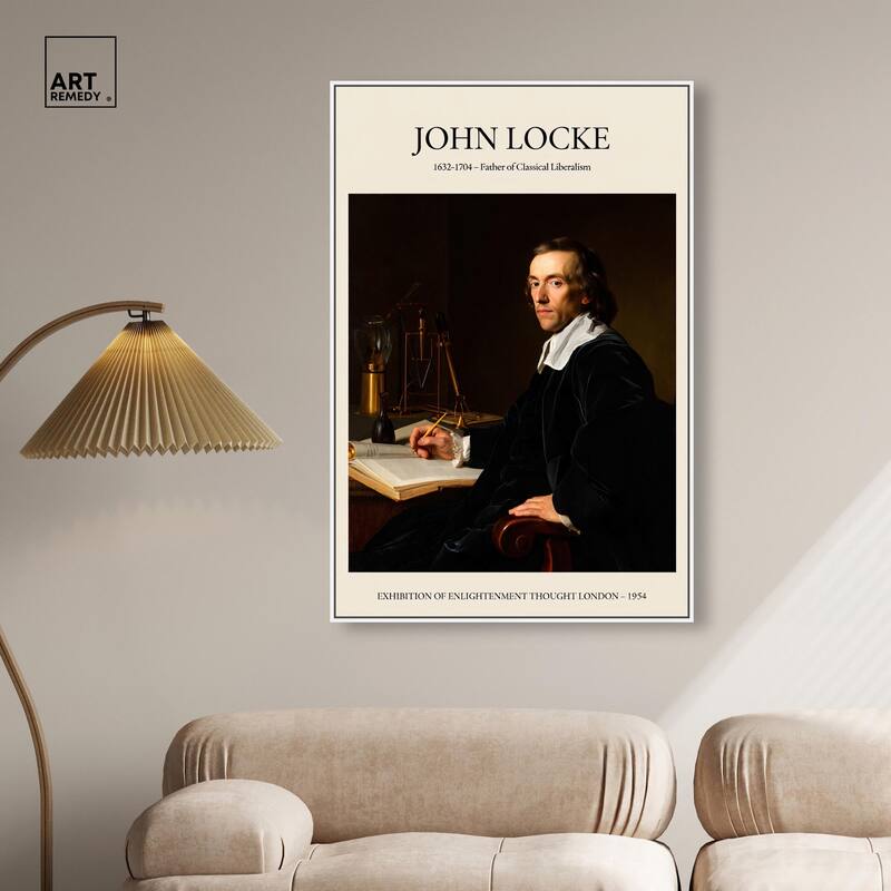Father of Liberalism Depicted Canvas by Art Remedy