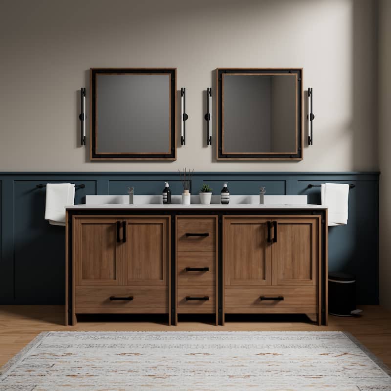 Ziva Bath Vanity No Top and Mirror