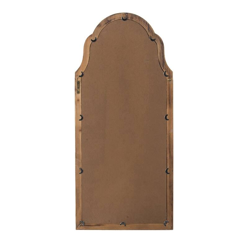 22" x 48" Large Cream & Gold Framed Wall Mirror