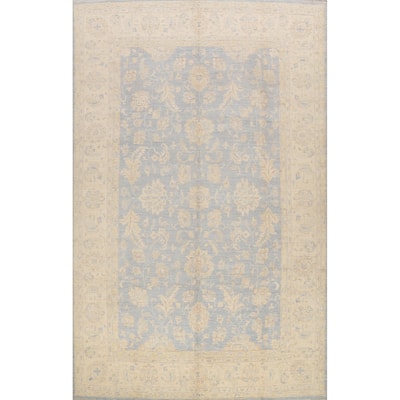 Vegetable Dye Muted Peshawar Chobi Oriental Wool Area Rug Hand-knotted - 8'10" x 11'9"
