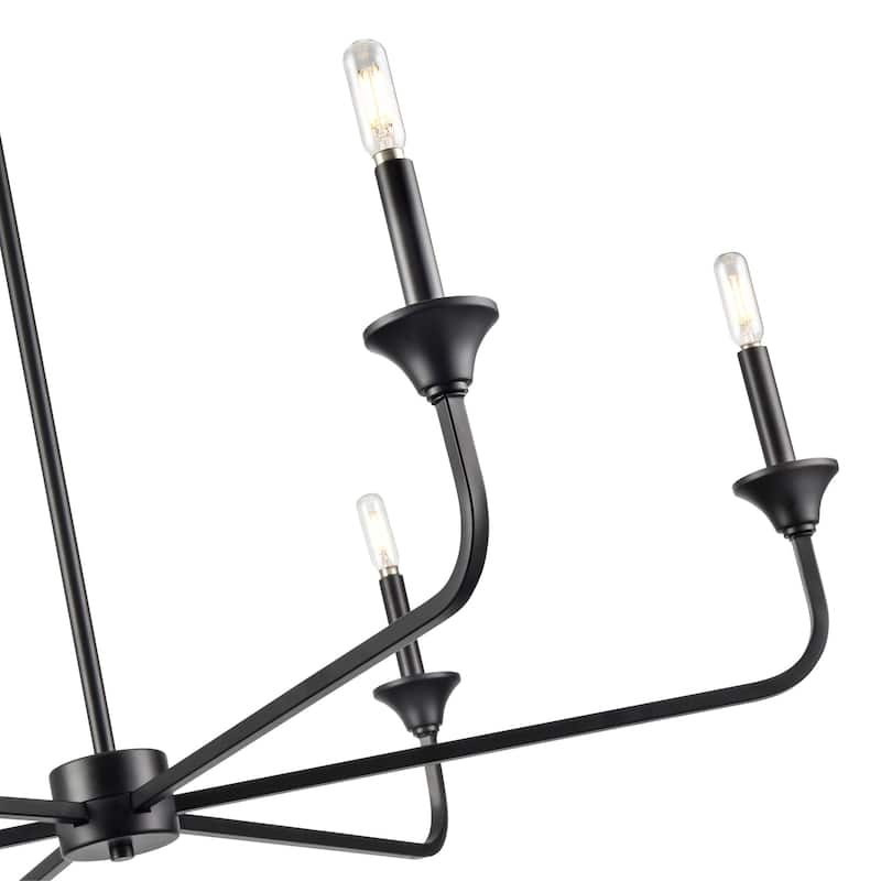 Millennium Lighting 97426 Herring 6 Light 42" Wide Taper Candle Style