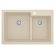 preview thumbnail 48 of 60, Karran 33" Top Mount Large/Small Bowl Quartz Kitchen Sink Kit - 33" x 22" x 9"