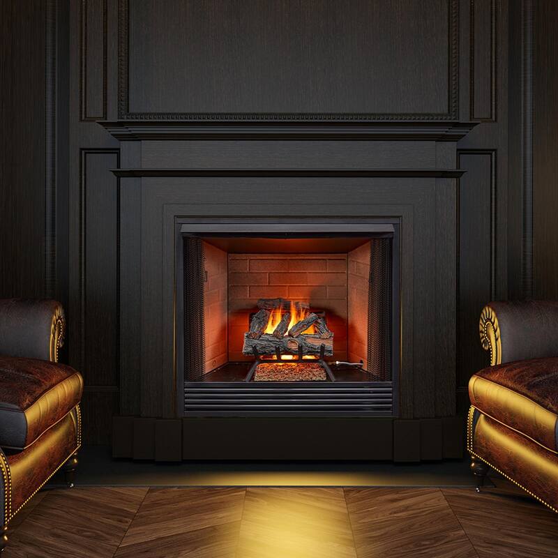 Duluth Forge MO18HVL 45,000 BTU Natural Gas Log Set Fireplace with