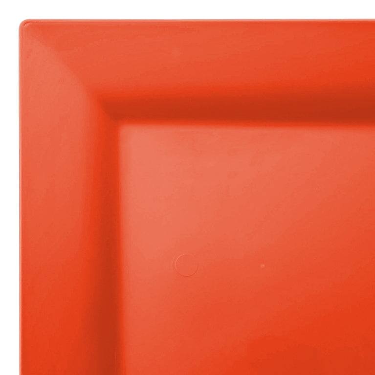 Modern Solid Square Disposable Plastic Plate Packs - Party Supplies