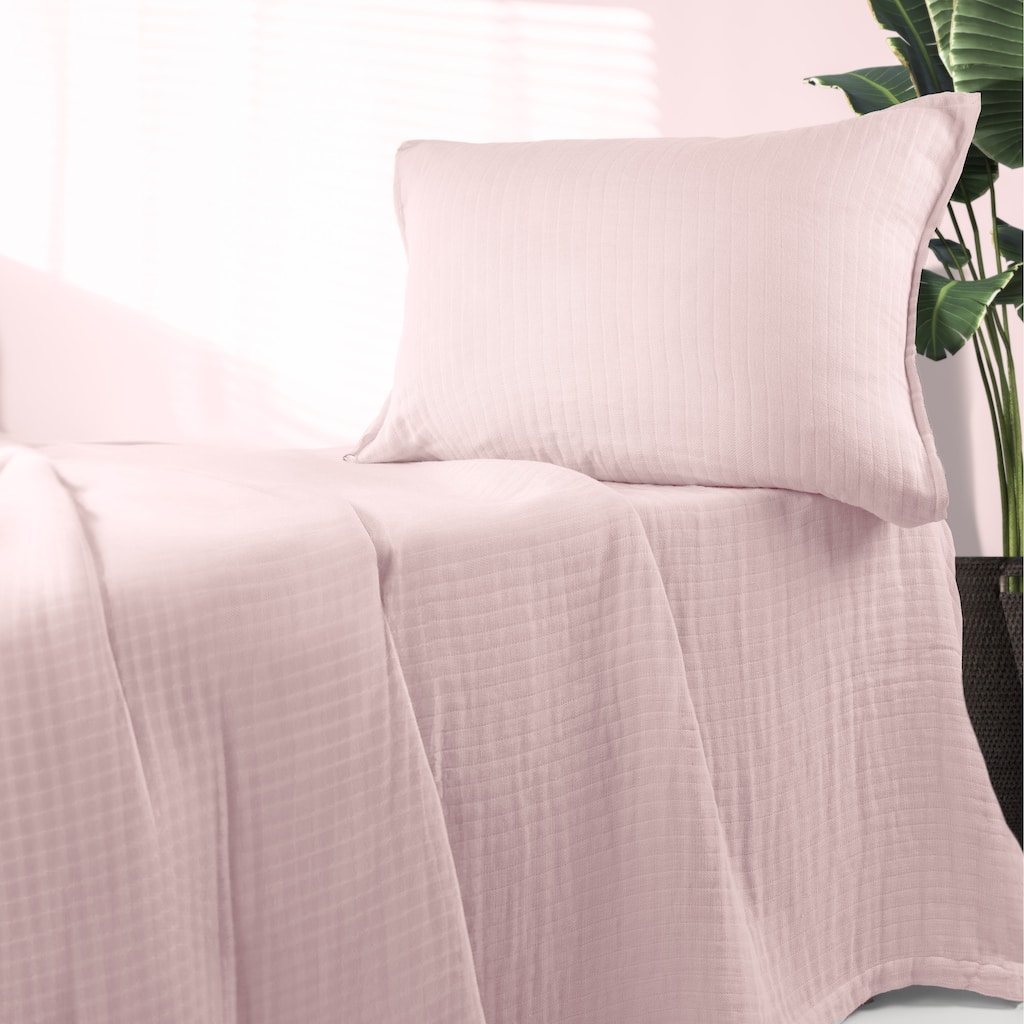 Piper, Cotton, Pink, Coverlet