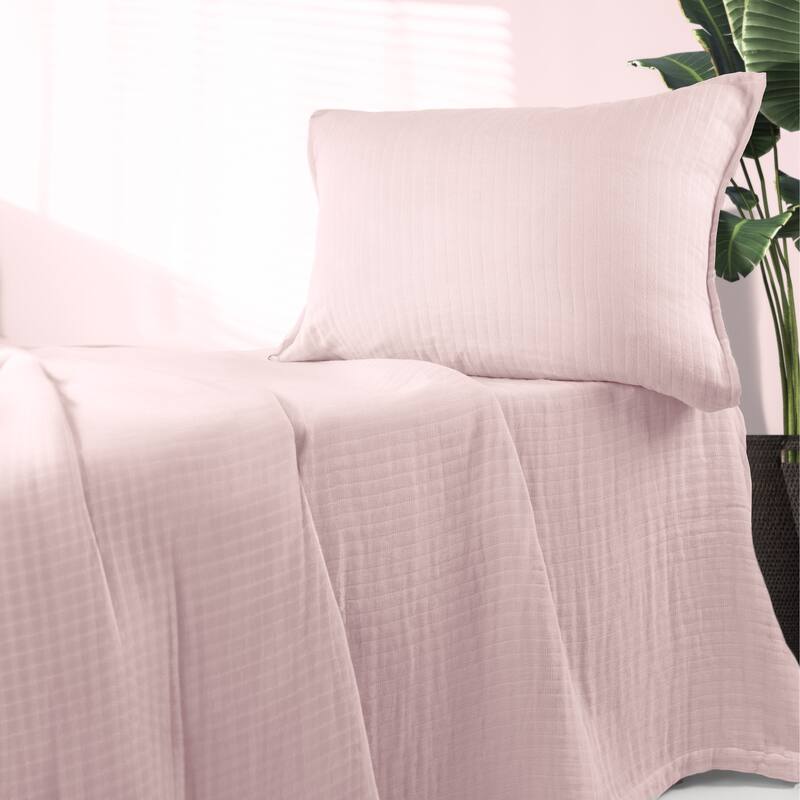 Piper Sham, Pink, Euro - Pink