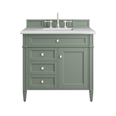 James Martin Vanities Brittany 36" Single Vanity, Smokey Celadon