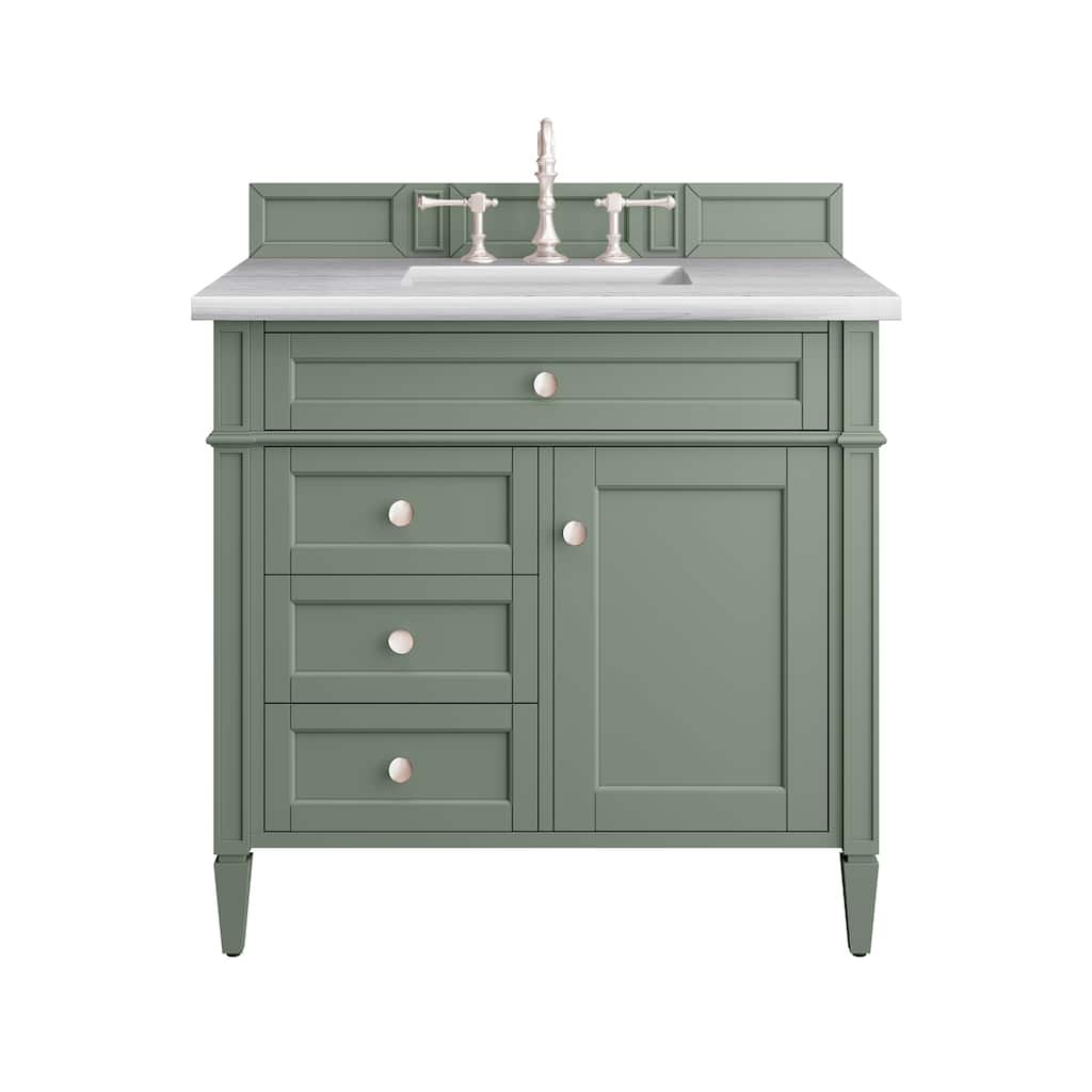 James Martin Vanities Brittany 36" Single Vanity, Smokey Celadon