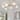 Mid-century Modern Oval Glass Accents Semi-flush Mount