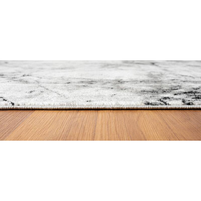 Kimberly Collection Abstract Border Area Rug