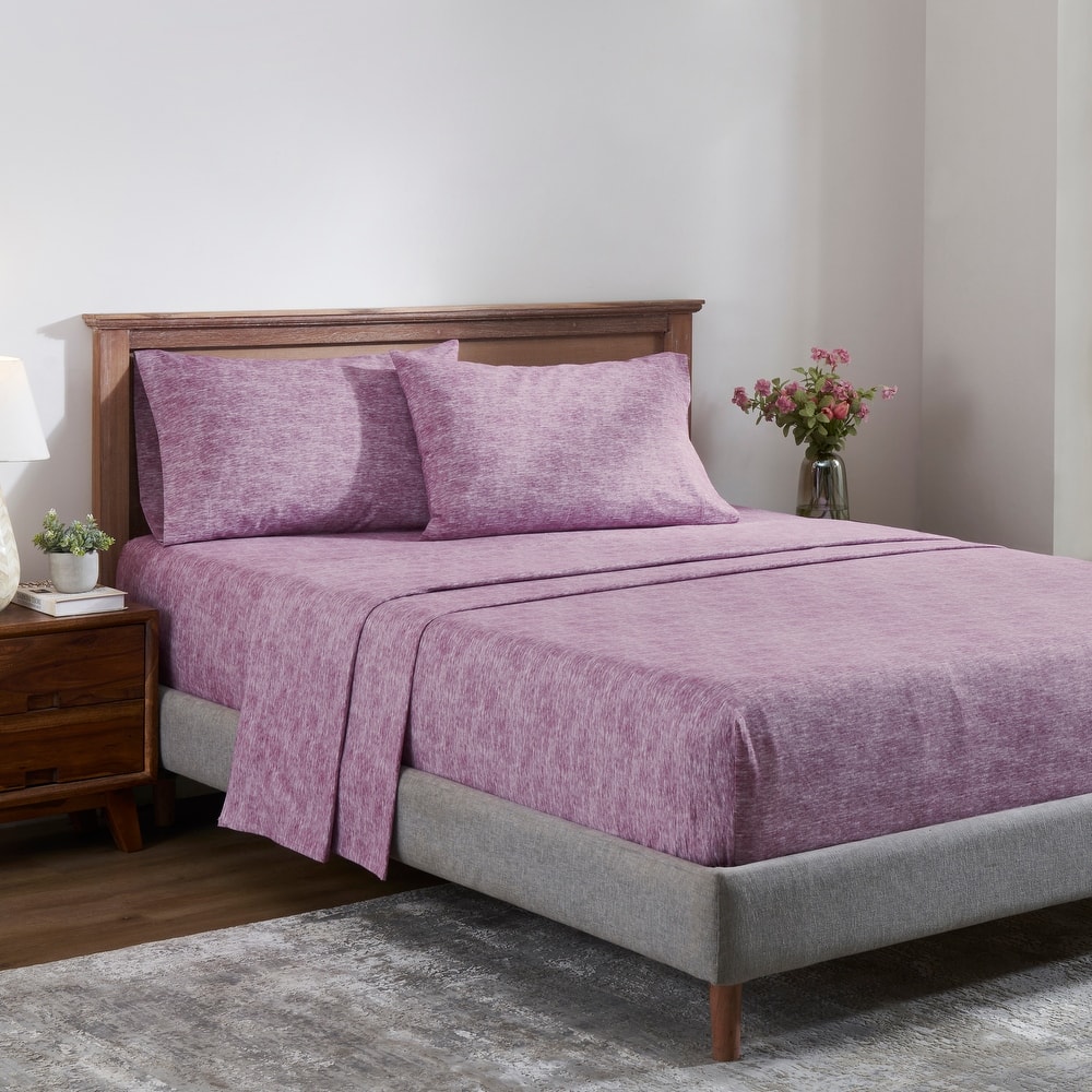 Superior Melange Flannel Cotton Sheet Set