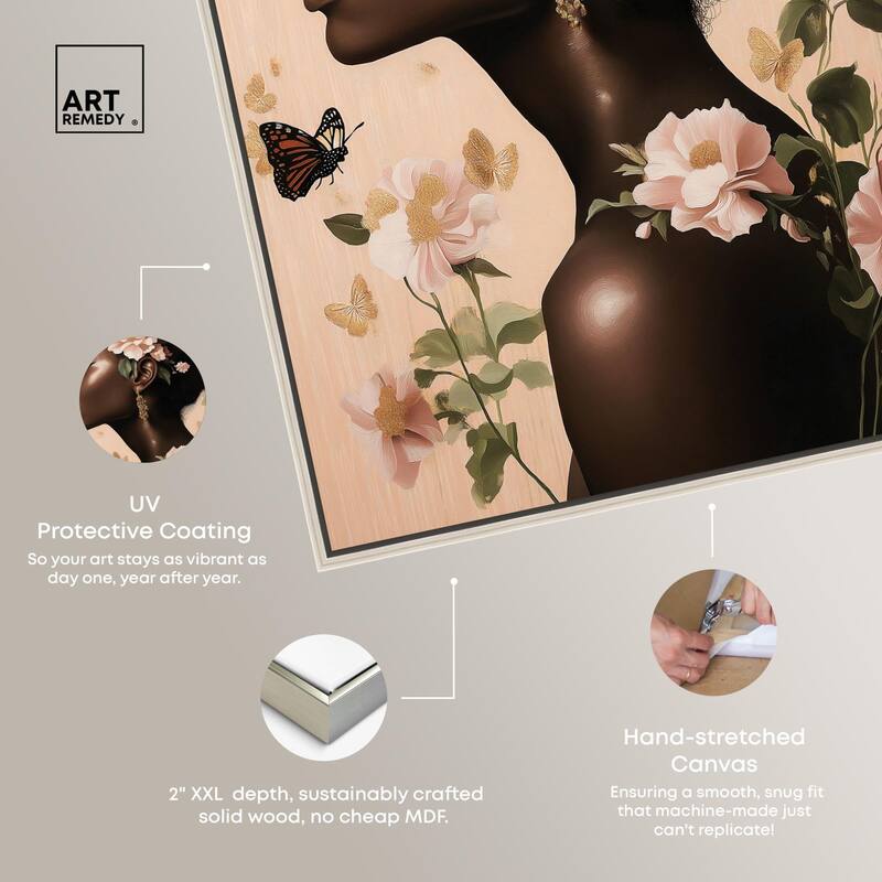 Apricot Whisper Canvas by Art Remedy