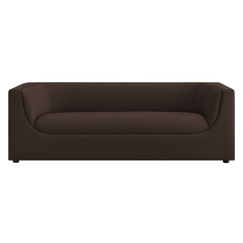 Hilda 86" Curved Back Performance Velvet Sofa