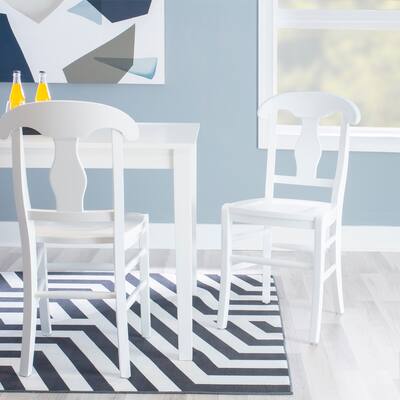 Nadler White Rustic Farmhouse Side Dining Chair (Set of 2)