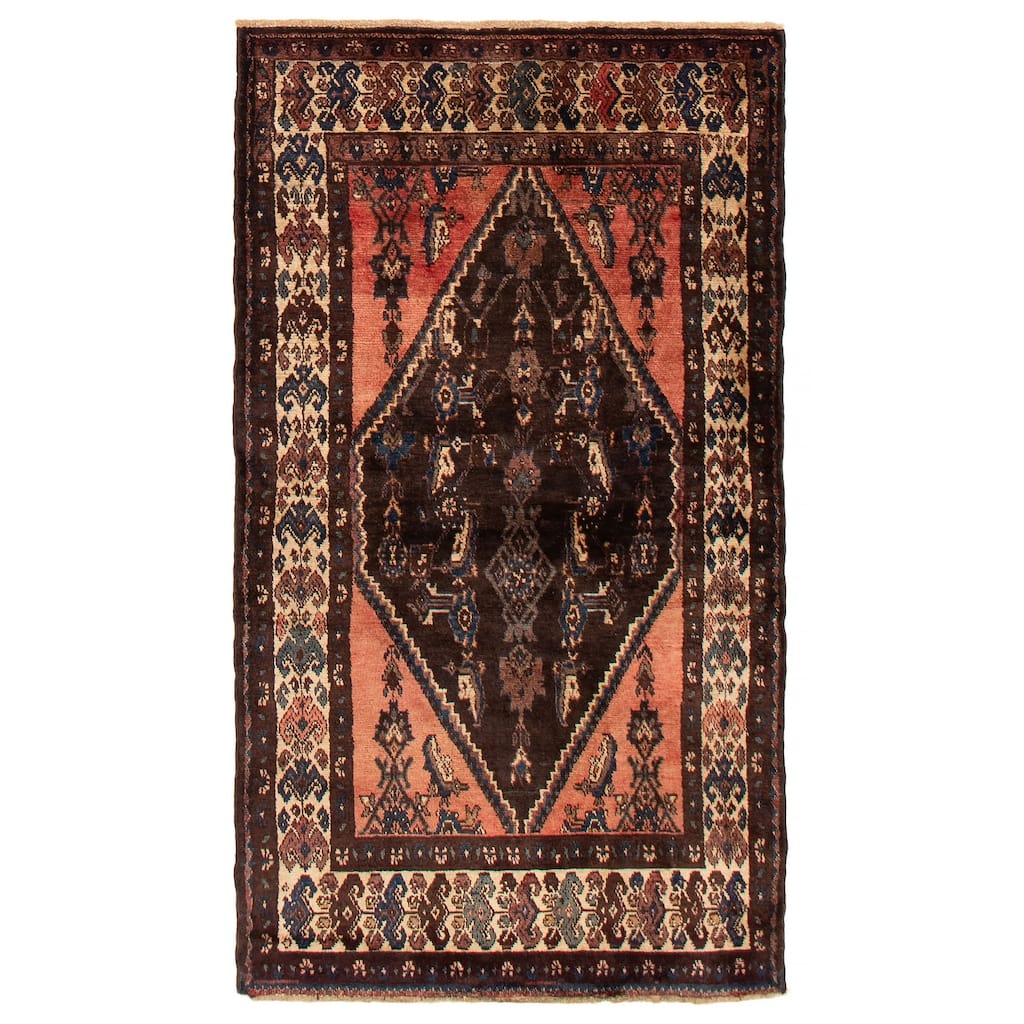 ECARPETGALLERY Hand-knotted Andelz Copper Wool Rug - 3'9 x 6'11