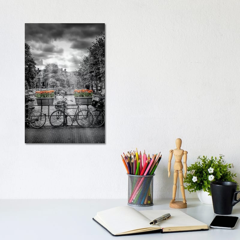 iCanvas "Herengracht Amsterdam" by Melanie Viola Canvas Print - 12x8x0.75
