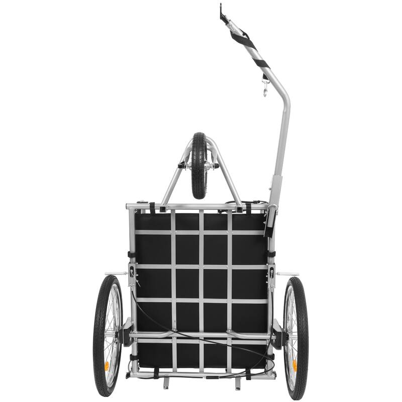 3-in-1 Bike Cargo Trailer, Converts to Stroller & Cart w/ Suspension