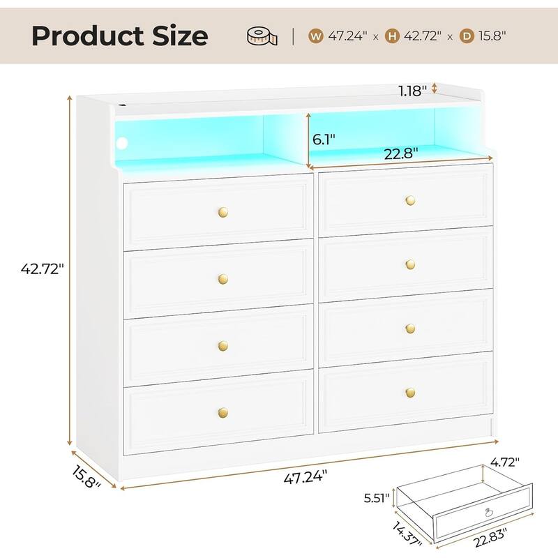 Dresser for Bedroom Dressers & Chests of Drawers Storage Organizer