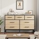 preview thumbnail 11 of 26, 7 Dresser for Bedroom, Freestanding 52" Wide Drawer Dresser with Storage
