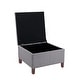 preview thumbnail 13 of 19, Porthos Home Jamar Fabric Square Storage Ottoman with Rubberwood Legs