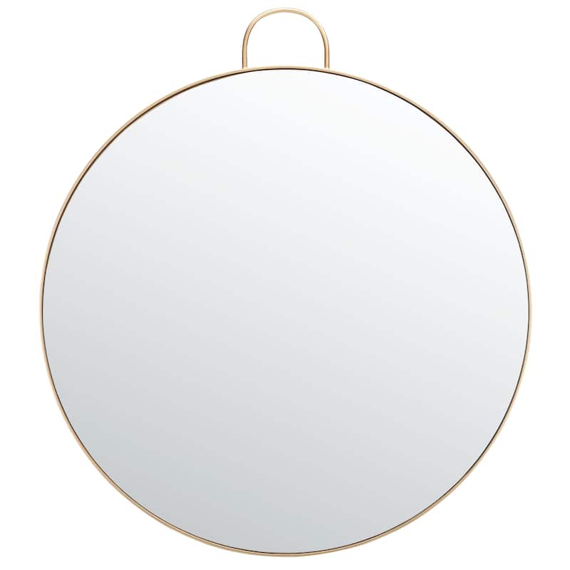 SAFAVIEH Danika 36-inch Round Mirror - 0.8" W x 36" D x 36" H - Gold - 1Wx36Dx36H